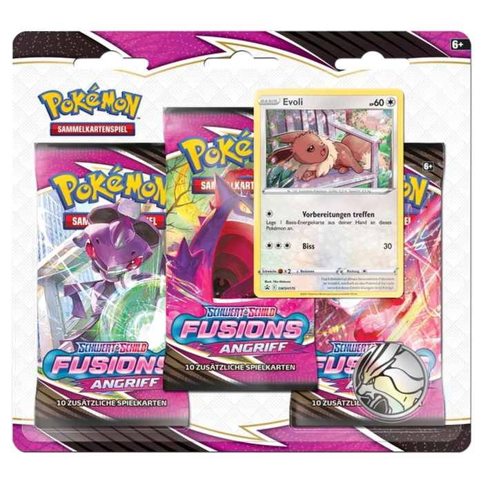 Fusions Angriff 3 Pack Blister Evoli Deutsch